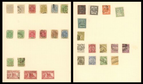 Transvaal Stamps 1874-1900 Early Arms & Wagon & QV, 2 Pages with VR Transvaal