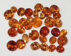 7.07ct Lot 33 Stone Tanzania Orange & Gold Garnet Accents 2.65-4.1mm WoW *1NR*
