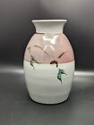 New Listing✨ GP 1983 Georgetown Pottery Vase Red Pink White Vintage Studio Pottery
