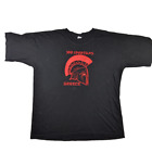 Greece 300 Spartans T Shirt Size M Black Cotton Short Sleeve Oversized