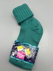 Vintage Hanes Her Way Slouch Socks Cotton Made In The USA Size 9-11 Green NOS