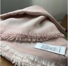 Burberry wool/silk Summer Jacquard Scarf Alabaster Pink New With Tags and Box