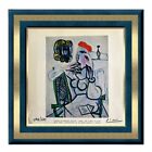 Pablo Picasso Original Signed Hand Tipped Print - Woman in red hat