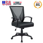 New ListingMid-Back Office Desk Chair Ergonomic Mesh Adjustable Height Task Chair , Black