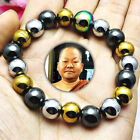 Bracelet Mala Leklai Magnetic Bead Fortune Wealth Luck Somporn Thai Amulet 16597