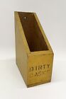Vintage Wood Storage Box Dirty Cases Hanging Hardware Rustic Farmhouse Deco