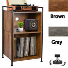 180LPs 3-Tier Vinyl Record Player Stand Storage Cabinet Turntable Stand 80lbs US