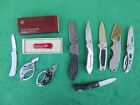 Lot x10 Folding Pocket Knives Camillus S & W CRKT Gerber Victorinox