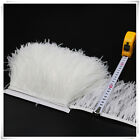 White Ostrich Feather Trim Fringe Sewn on Feather 1 Yard