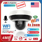 Wireless Hikvision 4MP 4XZoom WiFi PTZ Camera DS-2DE2A404IW-DE3/W  Dome MIC POE