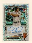 New Listing2021 Bowman Chrome Prospect  1st Auto Speckle Refractor /299 Sean Roby  Auto