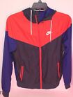 Men's Nike zip up Windbreaker hoodie, Size Small, Sharp!🙂 Blue, Red, White