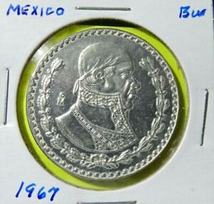 1967 MEXICO UN PESO MEXICAN COIN!