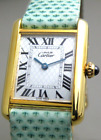 Cartier Tank 2415/Limited Edition/Gold Plated on 925 Silver/Quartz/Men's  Watch