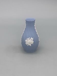 Wedgwood Jasper Ware Perfume Bottle Bud Vase 3” Tall W/ Box New NOS Vintage