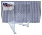 USDISC CD Jewel Cases Standard 10.4mm, Double 2 Disc (Clear) Lot