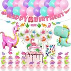 Girl Dinosaur Birthday Party Supplies Pink Dinosaur Dino Party Decorations for