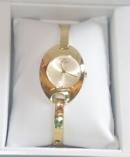 Yonger and Bresson Oval PVD Steel gold Bracelet Watch DMN 1500/05 new
