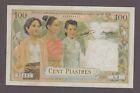 French Indochina 100 Piastres =100 Kip Note P-103 ND 1954 Laos Issue