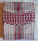 NEW Waverly Fairfield Valance YACHT CLUB CRIMSON Checkered Red and White