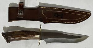 Muela Magnum Knife Spain Molibdeno Vanadio Stag Antler Handle W/Sheath 7'' Blade