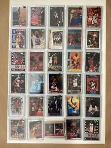 New Listing30 Cards ALL MICHAEL JORDAN NBA Huge 1990’s Card Lot 8 - Chicago Bulls Nice Mix!
