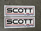 Scott USA 🇺🇸 Vintage Retro Motocross Stickers / Decal (175mm x 55mm) X 2