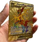 Pokémon Arceus VMAX Metal Cards TCG NEW Golden Pokemon Gifts For Kids 10000Point