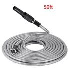 New Stainless Steel  garden hose Water Pipe 25/50/75/100FT Flexible