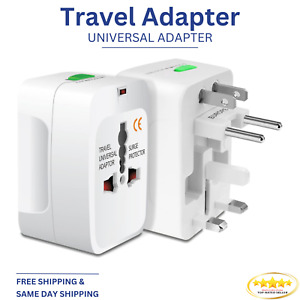 Worldwide Portable Universal Power Adapter, All in One Plug Travel Converter