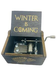 Game Of Thrones Music Box Wooden Engraved Collectible Main Theme Music Brand New
