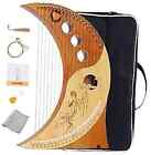 Harp Autoharps Lyre Humanized Design Of The Moon Harps, 19 string Brown