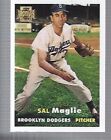 2001 Topps Archives Brooklyn Dodgers Baseball Card #97 Sal Maglie 57