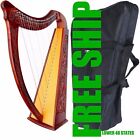 DEURA 22 STRINGS NON-LEVERS ROSEWOOD HARP + BAG Irish Celtic Lap Folk DH-800