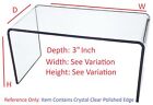 T'z Tagz Any 3-Inch-Deep Clear Acrylic Riser Display Stands New 2 Pack Variation