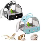Portable Clear Bird Parrot Transport Cage Breathable Carrier Travel Bag Outdoor
