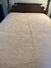Vtg Colber Home Collection Bed Cover  Peachy  Pink Italy Mandala Queen /Full