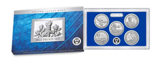 2022 S American Women Quarters Clad Proof 5 COIN SET COA and box from 10 coin