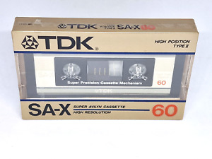 TDK SA-X 60 JAPAN   Blank Audio Cassette Tape (Sealed) NEW
