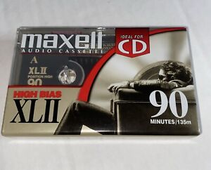 Maxell XLII 90 Minutes High Bias Blank Audio Cassette Tape BRAND NEW SEALED