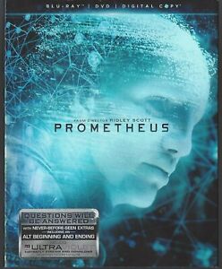 Prometheus (Blu-ray/DVD, 2012, 2-Disc Set) with Slipcover