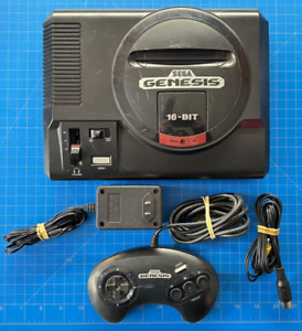 SEGA Genesis Model 1 Console - Black  16 Bit With  Controller, Power, A/V
