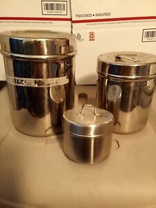 Vollrath Stainless  Medical Canisters