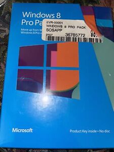 Microsoft Windows 8 Pro Pack (Retail (License Only)) (1 User) - Upgrade for...