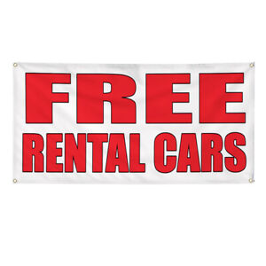 Vinyl Banner Multiple Sizes Free Rental Cars Auto Body Shop Car Repair B Outdoor