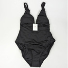 Andie Swim Sardinia Black One Piece Swimsuit Bathing Suit Medium NWT Womens