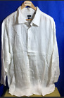 Men's Rochester White Linen Long Sleeve Shirt Size 4X