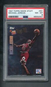 1997 Topps Inside Stuff Michael Jordan PSA 8 NM-MT!! RARE!!