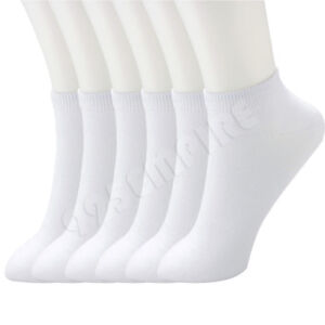 Lot White Ankle/Quarter Crew Men's Sport Socks Cotton Low Cut Size 9-11,10-13