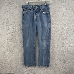 Levis 501 Jeans Mens 32x30 Fit 30x30 Blue Denim Pants Y2K 90s USA Medium Work